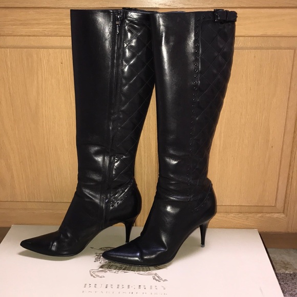 burberry knee boots